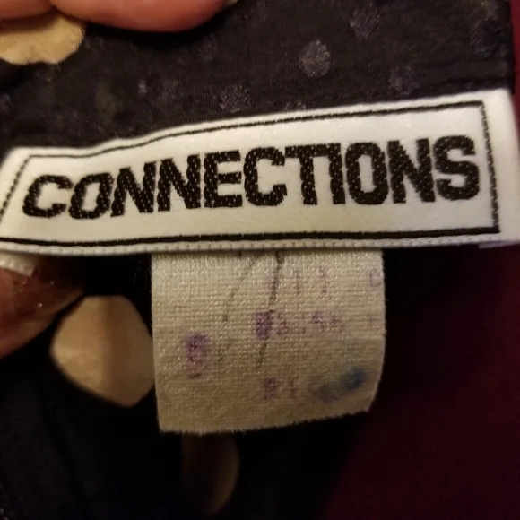 Vintage 80s Polka Dot Peplum Dress - Picture 4 of 4